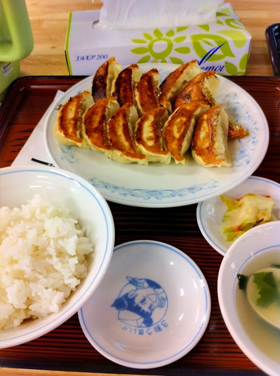 満州のダブル餃子定食